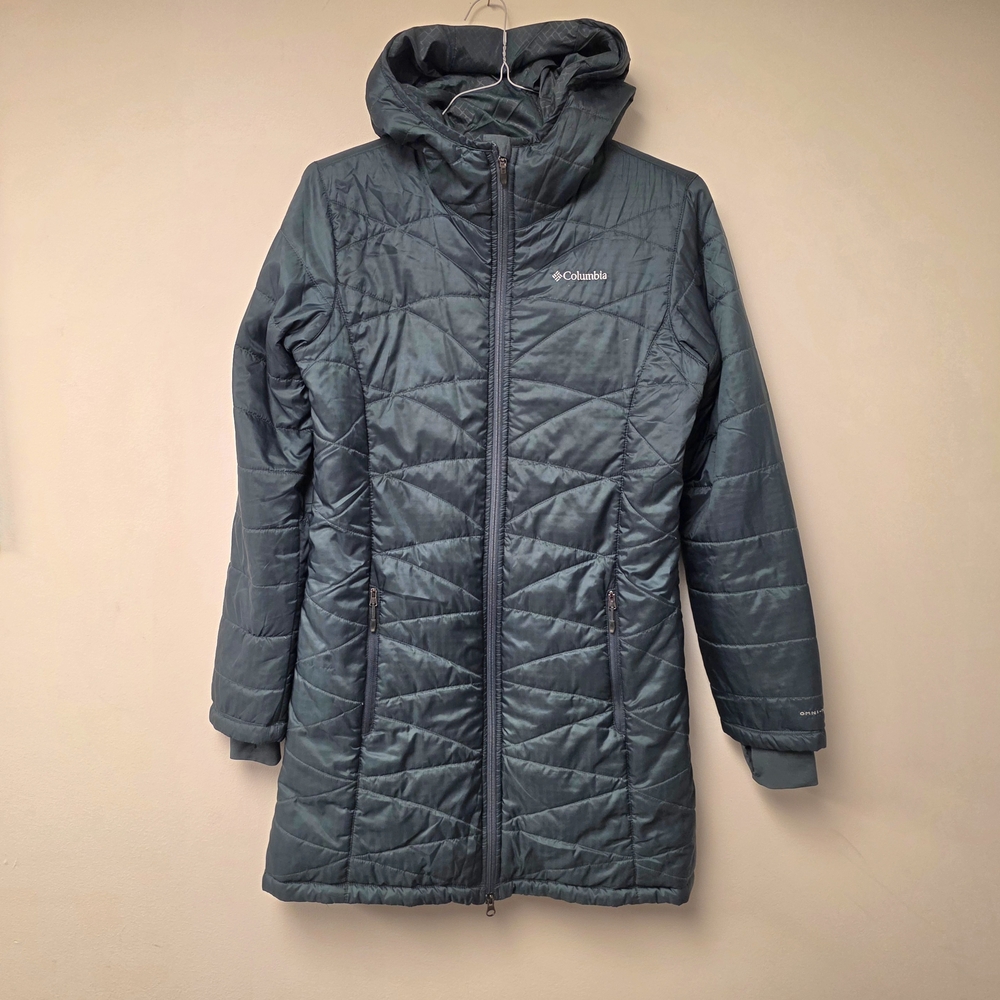 Columbia Mighty Lite Hooded Omni-Heat Jacket Green - Size Large